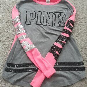 Victoria's secret pink sequin tee